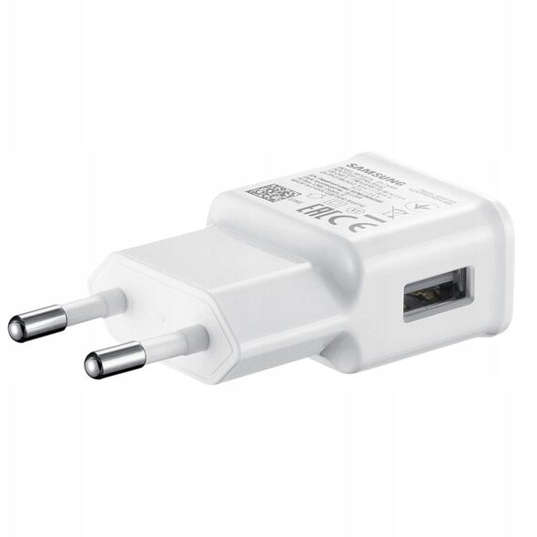 Φορτιστής τοίχου SAMSUNG EP-TA200EWE USB-A 15W με καλώδιο EP-DR140AWE USB-A - USB-C (OOB Bulk - εναλλακτική συσκευασία) - λευκός