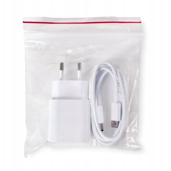 Φορτιστής τοίχου SAMSUNG EP-TA200EWE USB-A 15W με καλώδιο EP-DR140AWE USB-A - USB-C (OOB Bulk - εναλλακτική συσκευασία) - λευκός