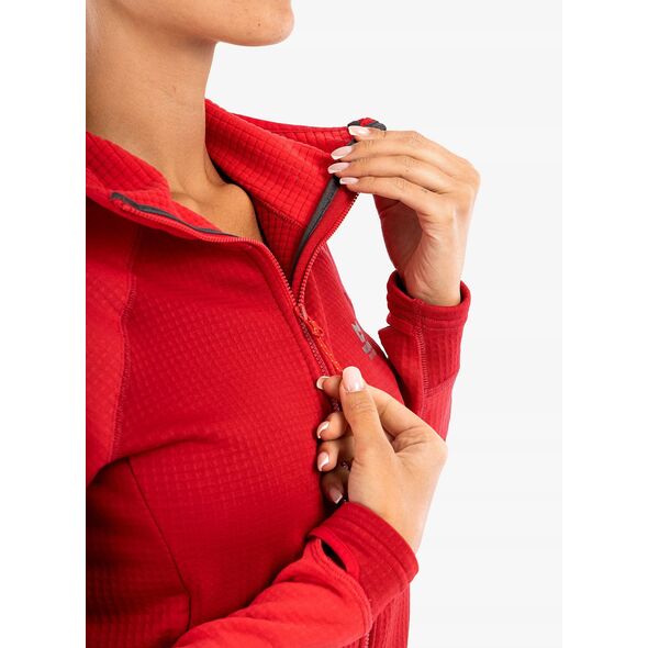Γυναικεία μπλούζα με κουκούλα eclipse-molten red-capsicum red-14 (l) MOUNTAIN EQUIPMENT
