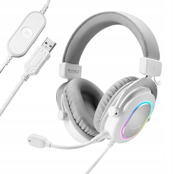 Ακουστικά στούντιο πάνω από το αυτί FIFINE H6W AmpliGame RGB surround ήχος 7.1