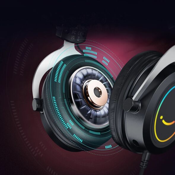 Στούντιο ακουστικά κεφαλής FIFINE H3P AmpliGame RGB με στούντιο μικρόφωνο