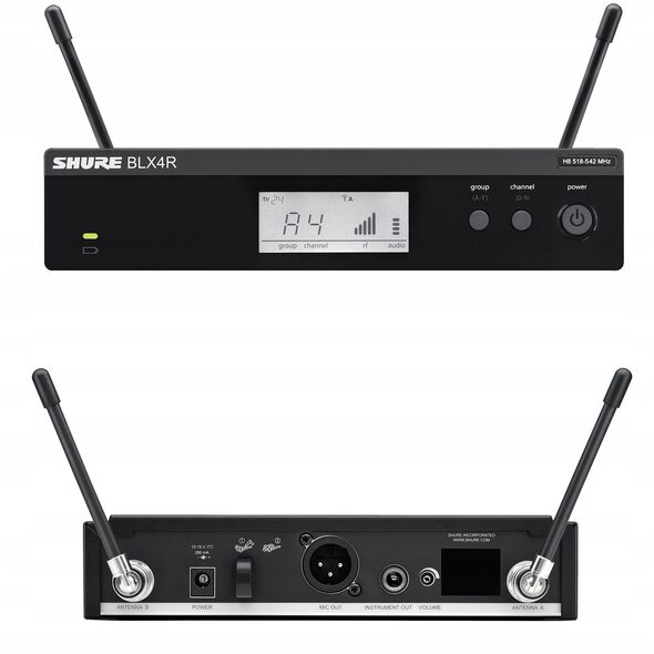 Shure BLX24RE/B58-H8E - ασύρματο φωνητικό σύστημα για τοποθέτηση σε rack με μικρόφωνο Beta 58A