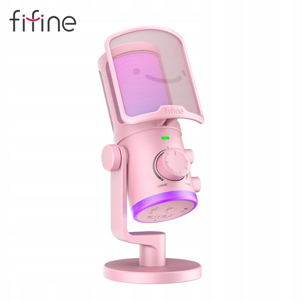 Μικρόφωνο πυκνωτικό στούντιο Fifine AM6P με RGB ΑΠΟΣΒΕΣΗ ΘΟΡΥΒΟΥ