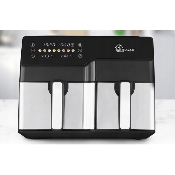 Extralink Home Air Fryer SJ-1000 10L EU | Frytkownica | (6L+4L)  2500W