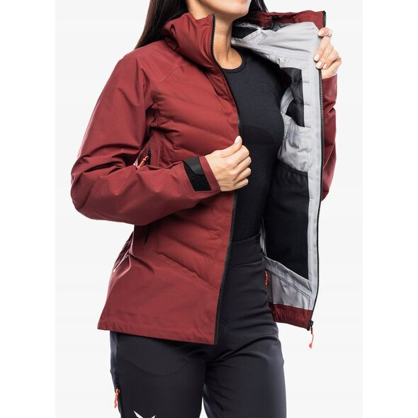 Γυναικείο υβριδικό μπουφάν Salewa Sella PTX 3L Hybrid Jacket - syrah