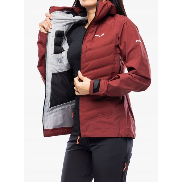 Γυναικείο υβριδικό μπουφάν Salewa Sella PTX 3L Hybrid Jacket - syrah