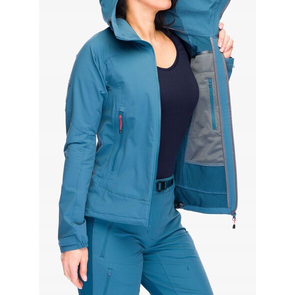 Γυναικείο μπουφάν σκι Mountain Equipment Frontier Hooded Jacket - indian teal