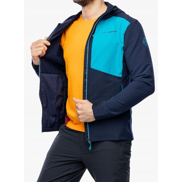 Softshell μπουφάν La Sportiva Descender Storm Jkt - βαθύ μπλε θάλασσας/τροπικό μπλε