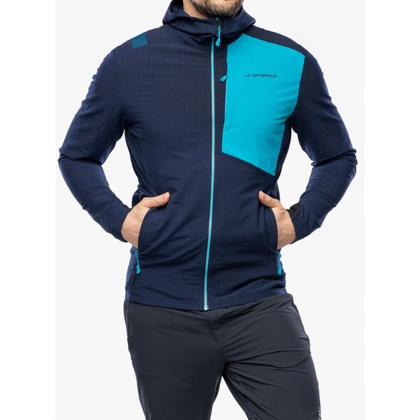 Softshell μπουφάν La Sportiva Descender Storm Jkt - βαθύ μπλε θάλασσας/τροπικό μπλε