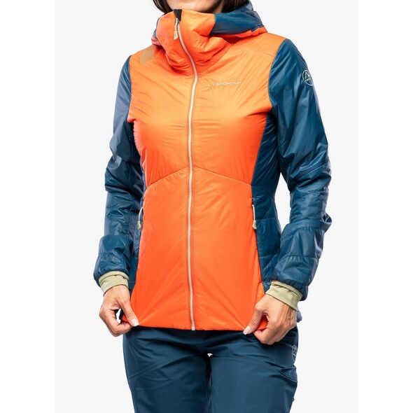 Γυναικείο μπουφάν La Sportiva Alpine Guide Primaloft Hoody - cherry tomato/storm blue