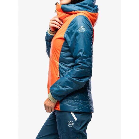 Γυναικείο μπουφάν La Sportiva Alpine Guide Primaloft Hoody - cherry tomato/storm blue
