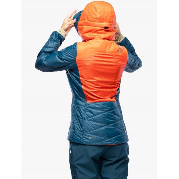 Γυναικείο μπουφάν La Sportiva Alpine Guide Primaloft Hoody - cherry tomato/storm blue