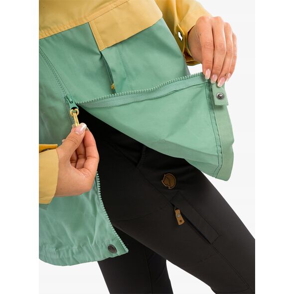 Γυναικείο αντιανεμικό Fjallraven Vardag Anorak - mais yellow/aloe green