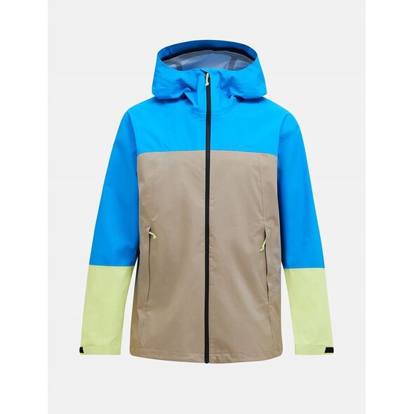 Αδιάβροχο μπουφάν Peak Perfomance Trail Hipe Shell Jacket - bril blue/avid beige/sunny adv