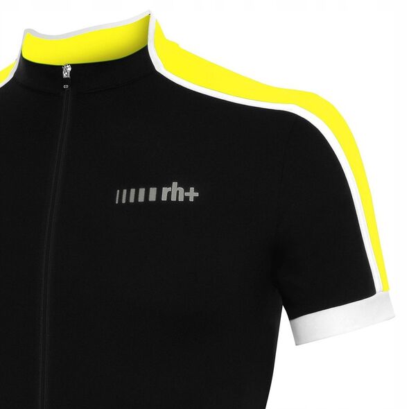 Koszulka rowerowa zeroRH+ Prime WHITE-ACID YELLOW - L