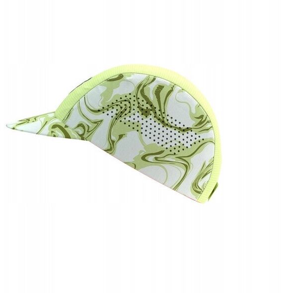 Καπέλο Compressport Pro Racing Cap - πράσινο καμουφλάζ/φλουό κόκκινο