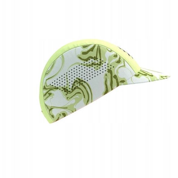 Καπέλο Compressport Pro Racing Cap - πράσινο καμουφλάζ/φλουό κόκκινο