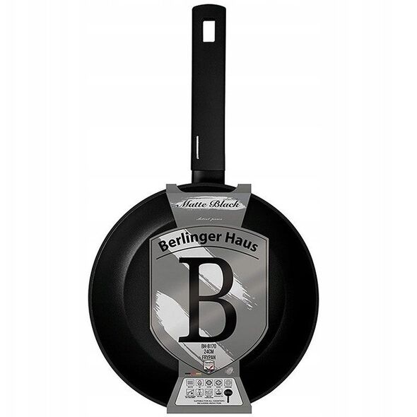 Τηγάνι BERLINGERHAUS MATT BLACK, μαύρο χρώμα, o24 cm