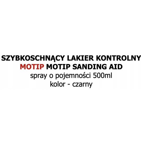 Βοήθημα λείανσης Motip μαύρο 500 ml.