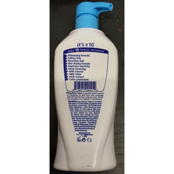 It's a 10, Miracle Volumizing, Σαμπουάν Μαλλιών, Για Όγκο, 295.7 ml Unisex