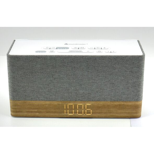 Soundmaster UR630WE ραδιόφωνο Ρολόι Γκρι, Λευκό
