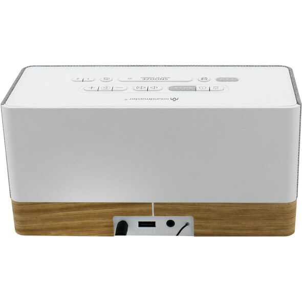 Soundmaster UR630WE ραδιόφωνο Ρολόι Γκρι, Λευκό