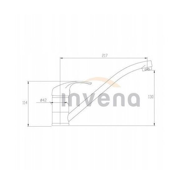 Μπαταρία κουζίνας Invena Mitris, μαύρη BZ-79-004-A