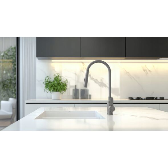 Μπαταρία κουζίνας Invena Dalis, γκρι BZ-64-005-L