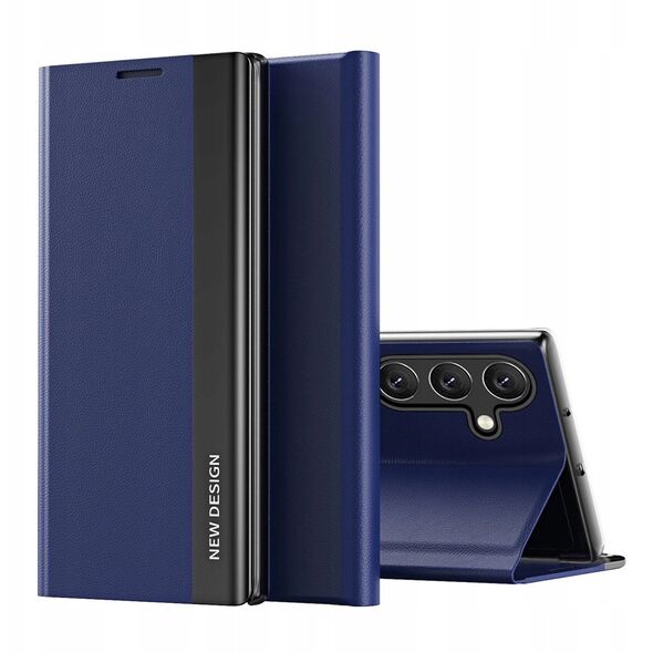 Θήκη Sleep Case Pro με καπάκι και βάση για Samsung Galaxy A36 - μπλε