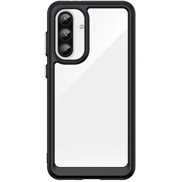Θήκη Outer Space Case για Samsung Galaxy A36 με ελαστικό πλαίσιο - μαύρο