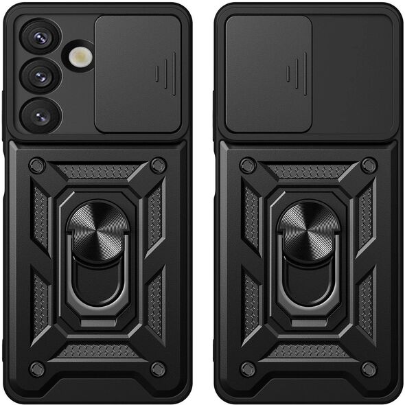 Θήκη Hybrid Armor Camshield με βάση και προστατευτικό κάμερας για Oppo F29 5G / A5 5G - μαύρο