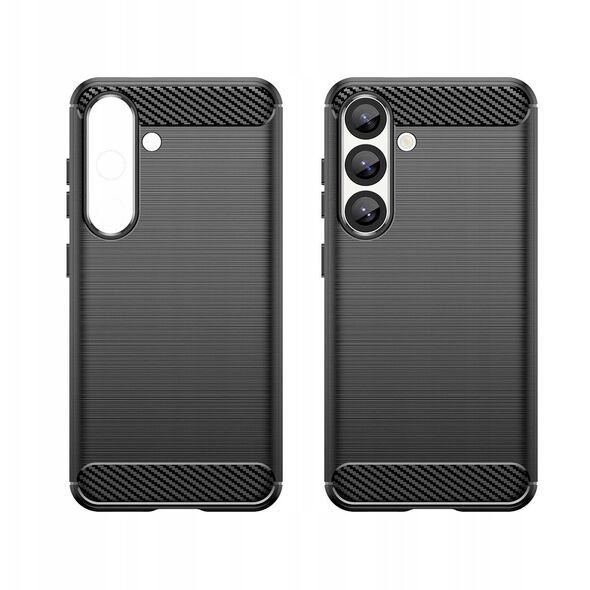 Ελαστική θήκη σιλικόνης Carbon Case για Xiaomi 15 - μαύρη