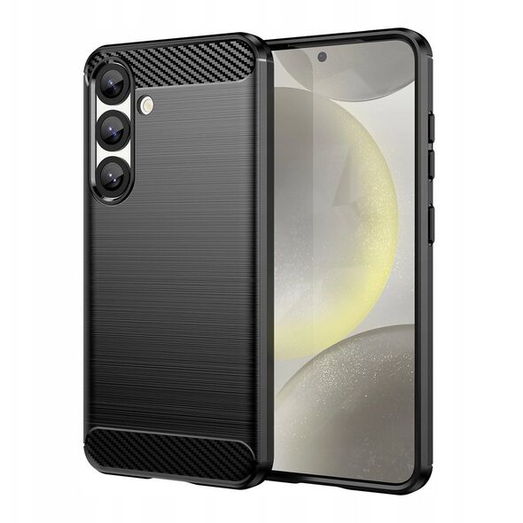 Ελαστική θήκη σιλικόνης Carbon Case για Xiaomi Redmi Turbo 4 / Xiaomi Poco X7 Pro - μαύρη