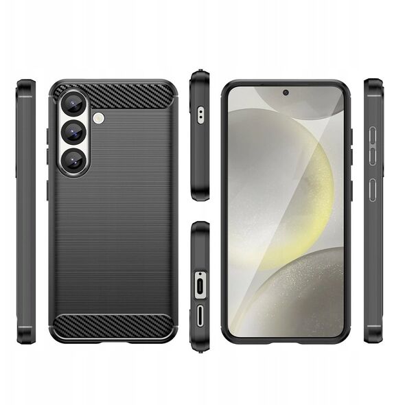 Ελαστική θήκη σιλικόνης Carbon Case για Xiaomi Redmi Turbo 4 / Xiaomi Poco X7 Pro - μαύρη