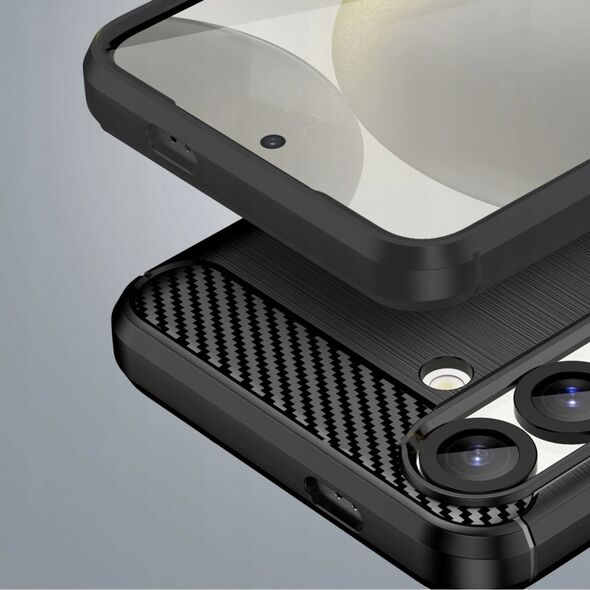 Ελαστική θήκη σιλικόνης Carbon Case για Xiaomi Redmi Turbo 4 / Xiaomi Poco X7 Pro - μαύρη