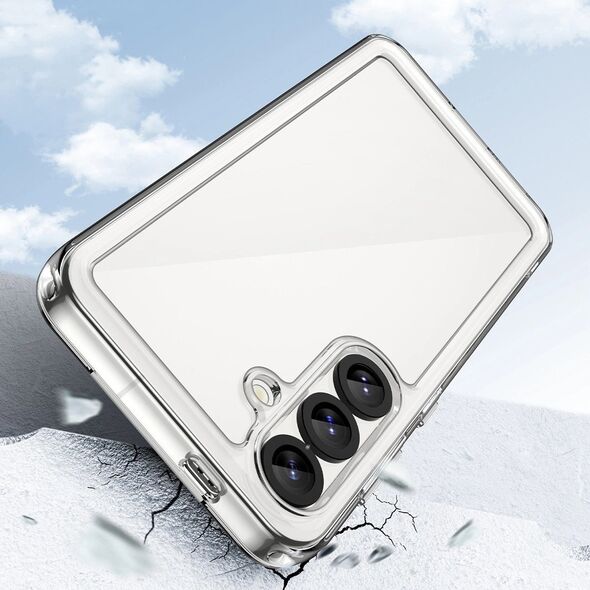 Θήκη Outer Space Case με ζελατινώδες πλαίσιο για Xiaomi Poco F7 Pro - διαφανές
