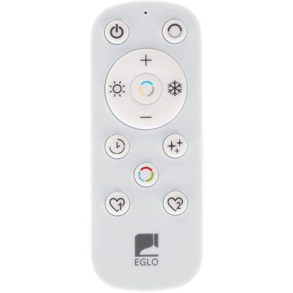 Φωτιστικό οροφής LED EGLO MACCHIONI, 24W, 2700-6500K, 2400lm, μαύρο, O38cm με τηλεχειριστήριο