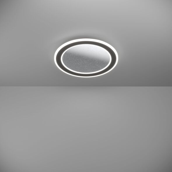Φωτιστικό οροφής LED EGLO MACCHIONI, 24W, 2700-6500K, 2400lm, μαύρο, O38cm με τηλεχειριστήριο