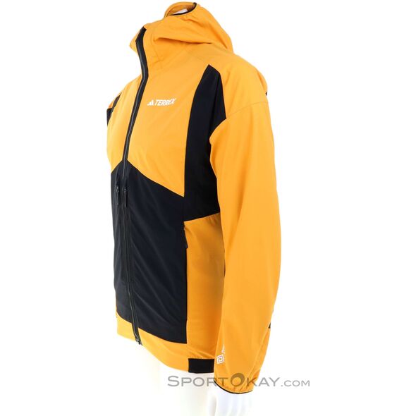 Kurtka skiturowa adidas TERREX Techrock Softshell Jacket - preyel/black