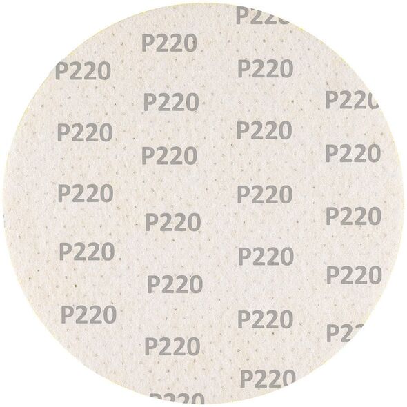 Krążki ścierne, perforowane, na rzep z otworami 225 mm, P220, 5 szt.