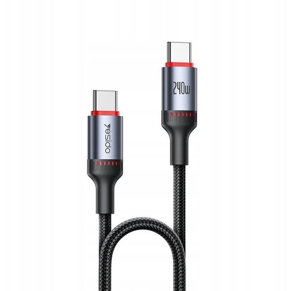Καλώδιο Yesido CA186 240W Type-C/Type-C 2m 5A, ΜΑΥΡΟ