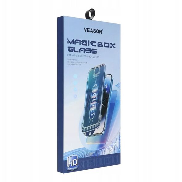 Tempered Glass 6D Pro Veason Easy-Install Glass + Applicator - για Iphone XR / 11 μαύρο