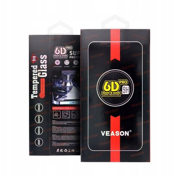 Σκληρυμένο Γυαλί 6D Pro Veason Glass - για Motorola G04 / G24 / G24 Power / E14 μαύρο