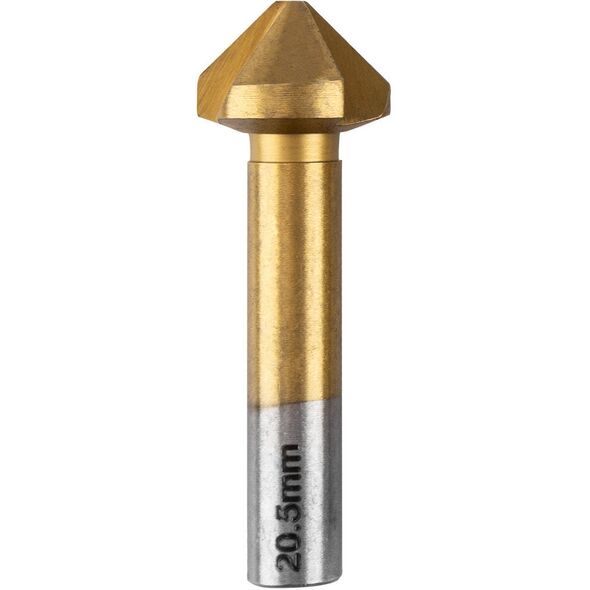 Wiertła fazujące stożkowe pogłębiacze TiN, 6.3-20.5 mm, zestaw 6 szt.
