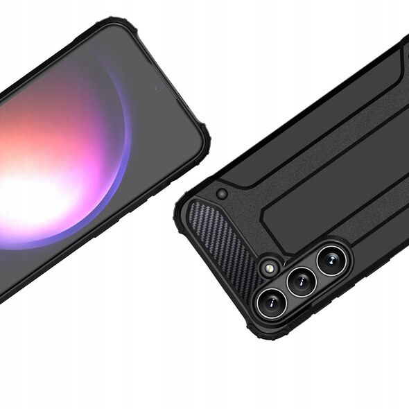 Υβριδική Θήκη Armor για Samsung Galaxy A16 / A16 5G θωρακισμένη υβριδική θήκη - μαύρο