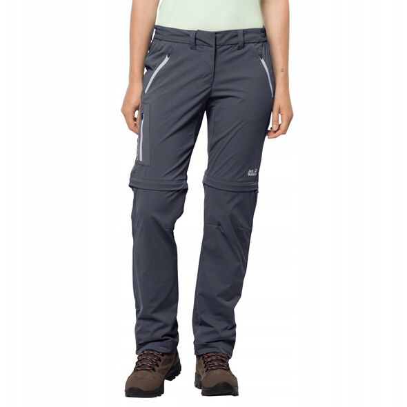 Jack Wolfskin Overland Zip Away Pants W 1506133-1388 Granatowe 38