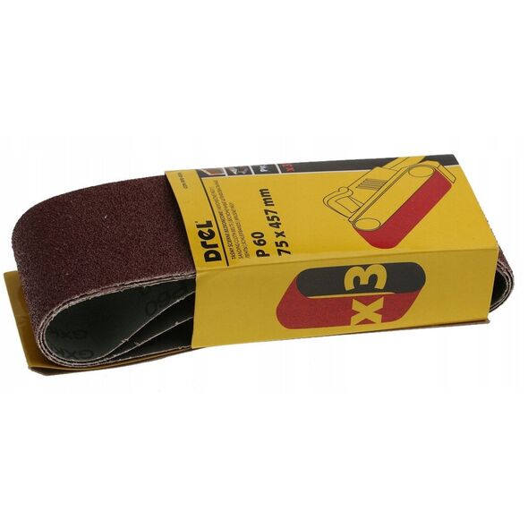 Λειαντική ταινία P60, 75 x 457, 3 τεμ.