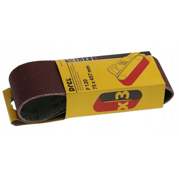 Λειαντική ταινία P120, 75 x 457, 3 τεμ.