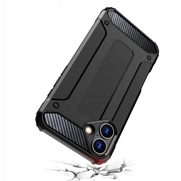 Θήκη υβριδικής θωράκισης Hybrid Armor για iPhone 16e - μαύρη
