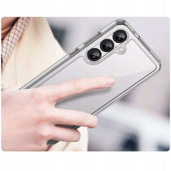 Θήκη Outer Space Case για Samsung Galaxy A36 με ελαστικό πλαίσιο - διαφανές